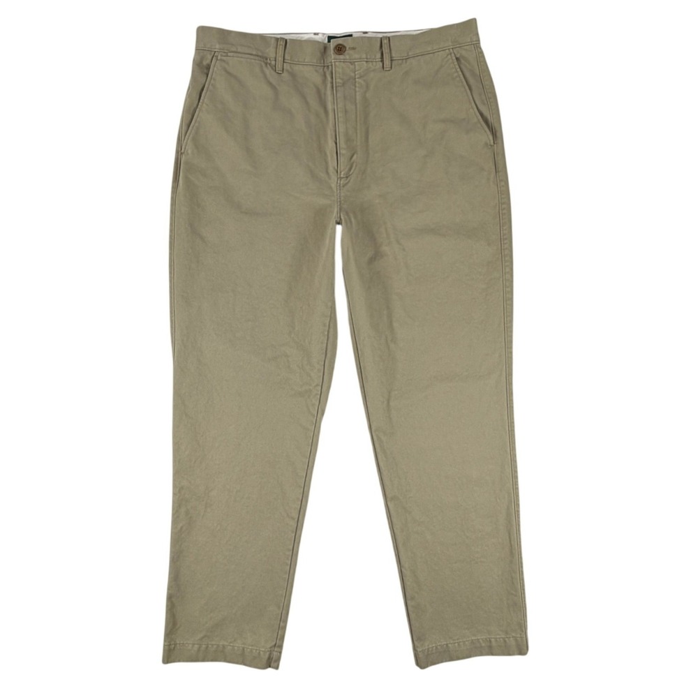 J.Crew Orsman Broken-in Straight Chinos Mens 35x32 Khaki Pants‎ Re-Imagined